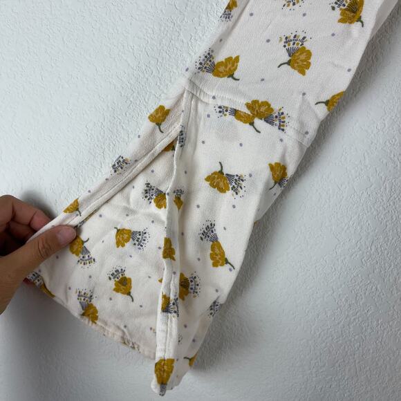 Free People Tegan Dress Womens 0 Ivory Floral Print Mini 3/4 Sleeve Boho Fairy - Picture 6 of 13